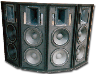 dual mid high speaker box